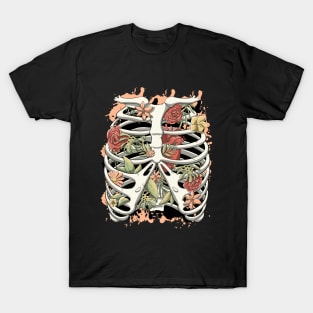 Floral Rib Cage T-Shirt